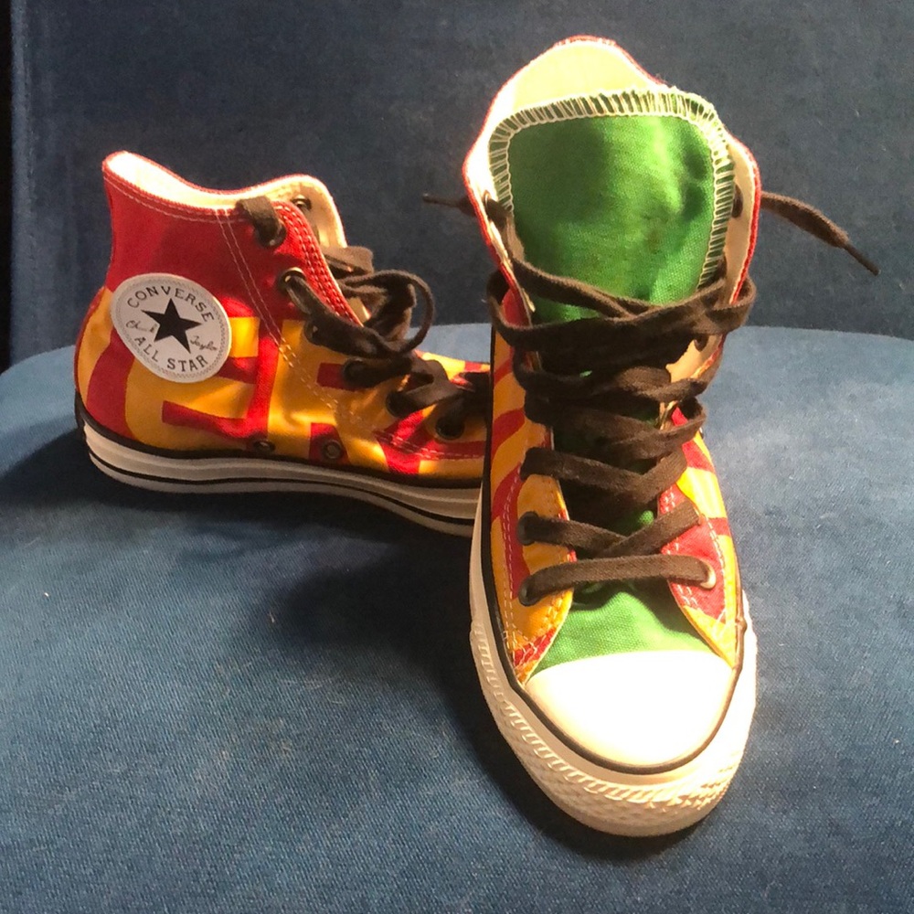 Converse Multicolor High-Top Sneakers